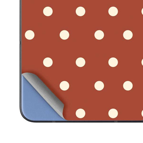 Neutral Polka Dots Galaxy Z Fold5 5G Skin
